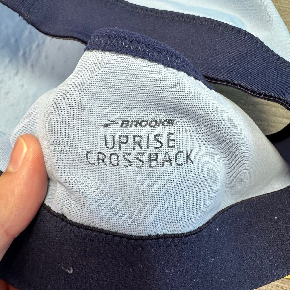 Brooks Uprise Crossback Sportsbra Blue Med - Picture 4 of 4